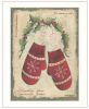 Trendy Decor 4U "Merry Mittens" Framed Wall Art; Modern Home Decor Framed Print for Living Room; Bedroom & Farmhouse Wall Decoration by Jill Ankrom