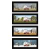 Trendy Decor 4U "Four Seasons Collection V" Framed Wall Art; Modern Home Decor 4 Piece Vignette for Living Room; Bedroom & Farmhouse Wall Decoration b