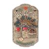 Welcome Sign; "Baskets" Porch Decor; Resin Slate Plaque; Ready To Hang Decor