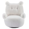 Orisfur. Swivel Accent Chair; Teddy Short Plush Particle Velvet Armchair; 360 Degree Swivel Barrel Chair for Living Room; Hotel; Bedroom; Office; Loun