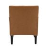 Lapithae Armchair with Solid Wooden Legs and Nailhead Trim