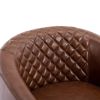 COOLMORE Accent Chair with Ottoman; Mid Century Modern Barrel Chair Upholstered Club Tub Round Arms Chair for Living Room