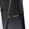 Full-Length Mirror 63"x20";  Round Corner Aluminum Alloy Frame Floor Full Body Large Mirror;  Stand or Leaning Against Wall for Living Room or Bedroom