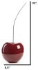 Cherry Resin Fruit Sculpture, Red Wine, Medium - Size 22" x 9" x 7"