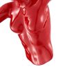 Glossy Wall Sculpture 13" Runner, Glossy Red