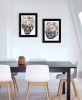 "More Coffee Please/Coffee Break" 2-Piece Vignette by Michele Norman; Ready to Hang Framed Print; Black Frame