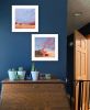 "Scenic Landscapes With Barns" 2-Piece Vignette by Jim Musial; Ready to Hang Framed Print; White Frame