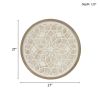 Leah Round Two-tone Medallion Wall Decor