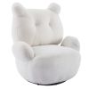 Orisfur. Swivel Accent Chair; Teddy Short Plush Particle Velvet Armchair; 360 Degree Swivel Barrel Chair for Living Room; Hotel; Bedroom; Office; Loun