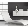 Isabella Resin Woman Sculpture, White - Size 15" x 7" x 8"
