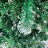 Upside Down Green Christmas Tree; Xmas Tree with LED Warm White Lights; Green leaves with part spraying White; Reinforced Metal Base &amp; Easy Assemb
