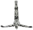 Finesse Decor Wall Diver Sculpture, Small, Chrome