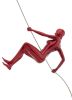 Gold, Metallic Red, & Chrome Wall Sculpture Climbing Set