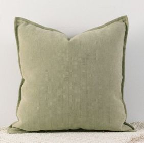 Living Room Sofa Herringbone Pattern Chenille Pillowcase (Option: Chartreuse-65x65cm)