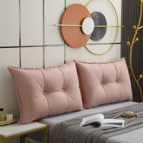 Technology Cloth Bedside Cushion Tatami Soft Bag Headboard Sofa Cushion (Option: Light pink-180x60cm)