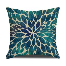 Home Fashion Simple Ocean Wave Digital Printed Pillowcase (Option: Linen Pillowcase-SXYM24)