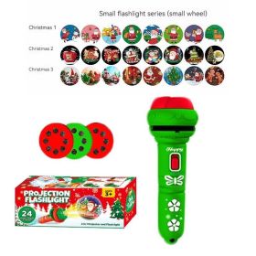 Children's Early Education Projection Flashlight Educational Toys (Option: Green-Sealed Color box)