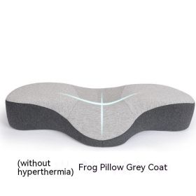 Space Memory Cotton Filling Low Thin Pillow (Option: No Thermotherapy-Gray)