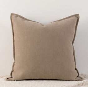 Living Room Sofa Herringbone Pattern Chenille Pillowcase (Option: Apricot-65x65cm)