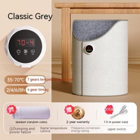 Electric Dormitory Knee Warmer Under Table Heater (Option: Classic Gray-AU)