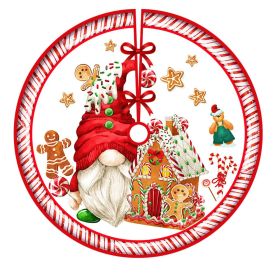 Christmas-tree Skirt Holiday Decoration Printing (Option: QJ Tree Skirt 8-90cm)