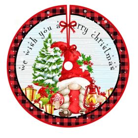 Christmas-tree Skirt Holiday Decoration Printing (Option: QJ Tree Skirt 20-90cm)