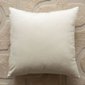 Living Room Sofa Modern Polka Dot Tassel Pillow Cover (Option: Milky White Velvet-45x45cm)