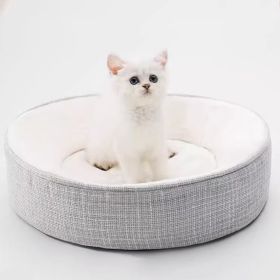 Pet Cat Removable And Washable Sponge Nest For Sleeping (Option: Gray)
