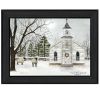Trendy Decor 4U "I Heard the Bells on Christmas" Framed Wall Art; Modern Home Decor Framed Print for Living Room; Bedroom & Farmhouse Wall Decoration