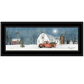 Trendy Decor 4U "Winter on The Farm" Framed Wall Art; Modern Home Decor Framed Print for Living Room; Bedroom & Farmhouse Wall Decoration by Billy Jac (Color: as Pic)
