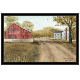 Trendy Decor 4U "Summer in the Country" Framed Wall Art; Modern Home Decor Framed Print for Living Room; Bedroom & Farmhouse Wall Decoration by Billy (Color: as Pic)