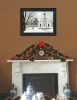 Trendy Decor 4U "I Heard the Bells on Christmas" Framed Wall Art; Modern Home Decor Framed Print for Living Room; Bedroom & Farmhouse Wall Decoration