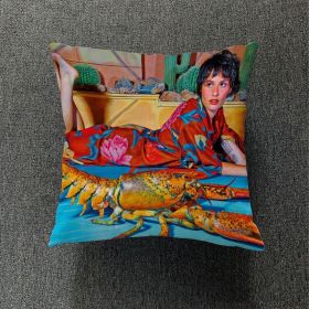 Magazine Thick Cotton And Linen Pillowcase (Option: Style33-45x45cm)