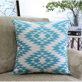 Nordic Color Geometric Throw Pillows (Option: Q4673-45x45cm)