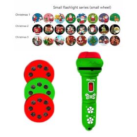 Children's Early Education Projection Flashlight Educational Toys (Option: Green-Opp Bag)
