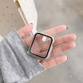 Tempered Glass Shell Film Integrated Protective Shell (Option: Gray-45mm)