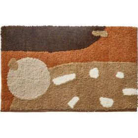 Abstract Carpet Bathroom Absorbent Non-slip Floor Mat (Option: Morandi 1-50x80cm)